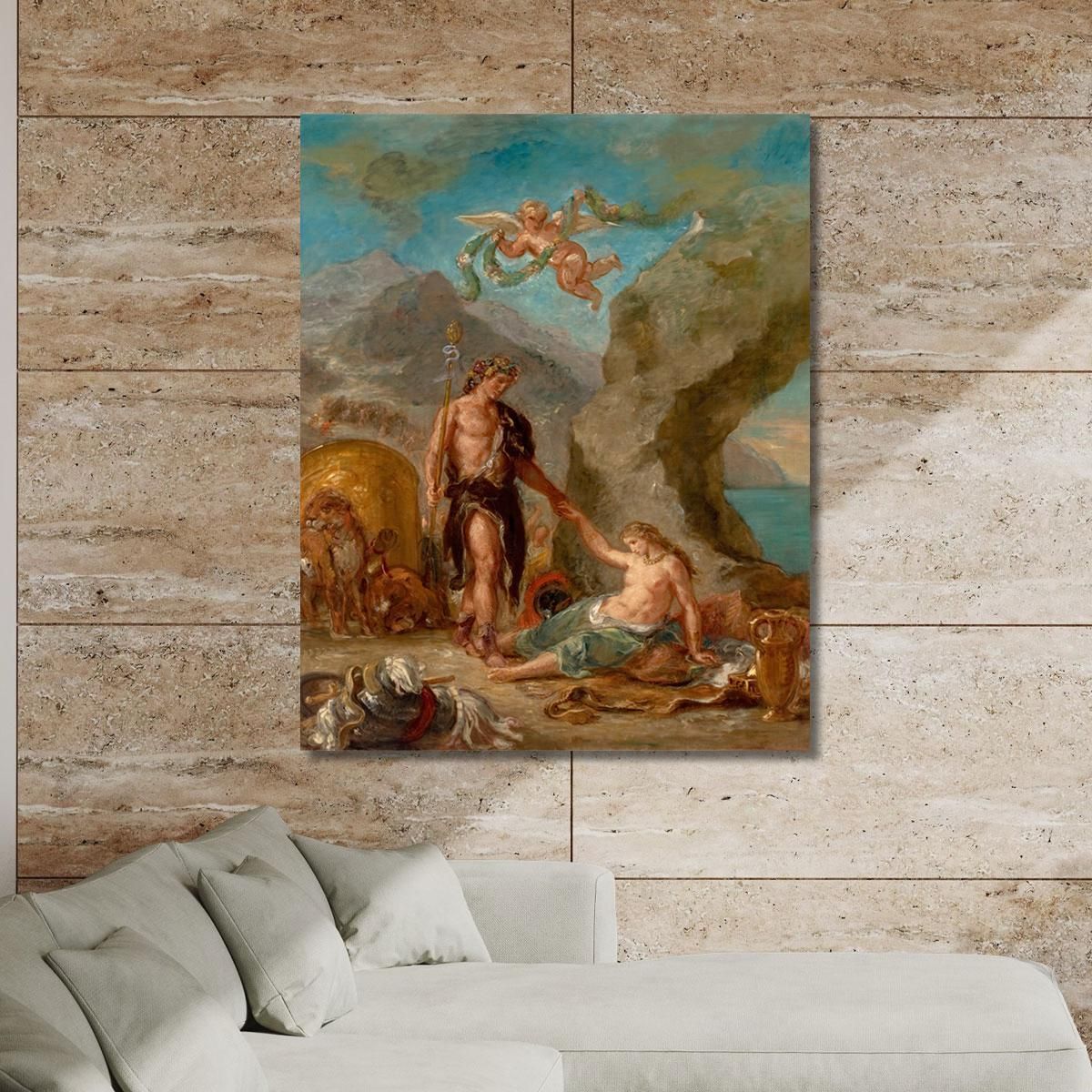 The Autumn Bacchus And Ariadne Eugène Delacroix edx125 canvas print 
