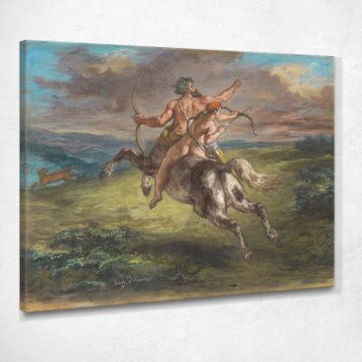 The Education Of Achilles Eugène Delacroix edx130 canvas print 