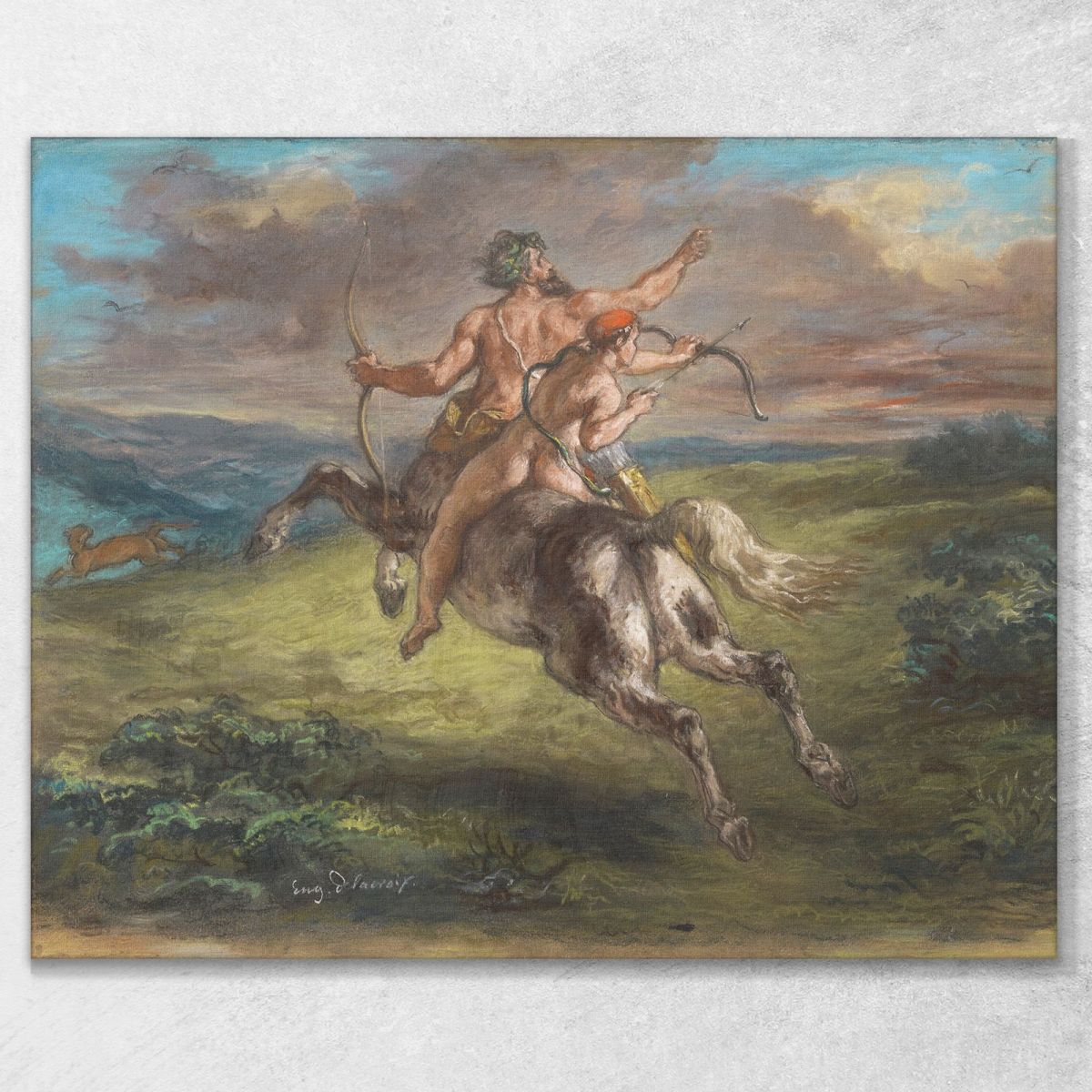 The Education Of Achilles Eugène Delacroix edx130 canvas print 