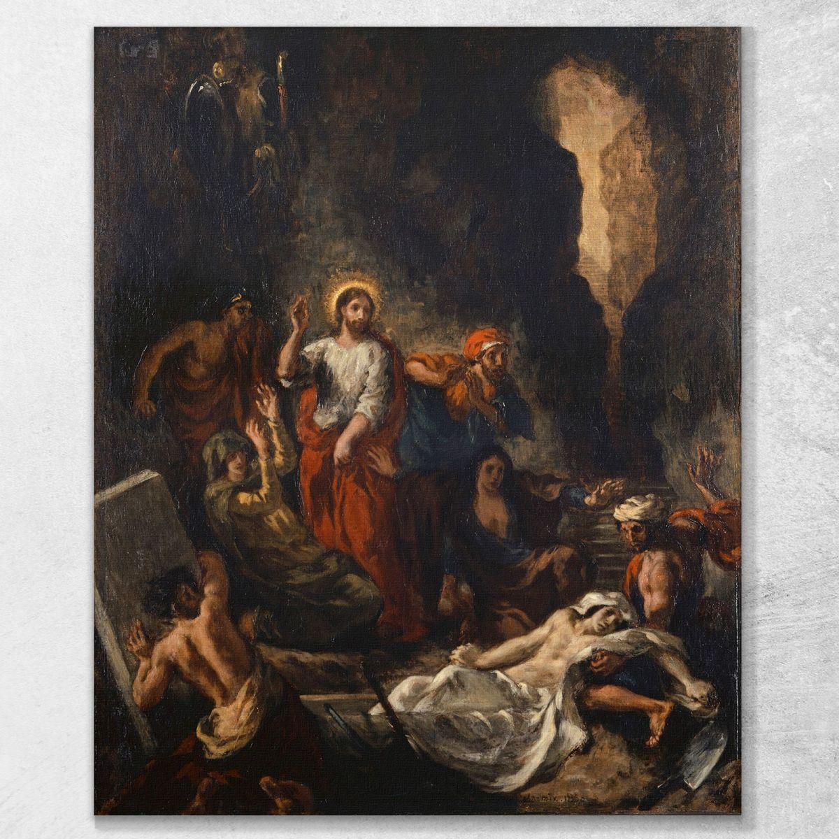 The Raising Of Lazarus Eugène Delacroix edx138 canvas print 