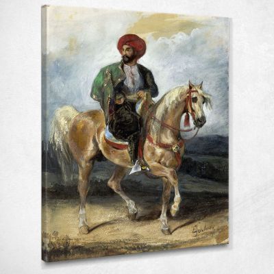 The Turkish Rider Eugène Delacroix edx145 canvas print 
