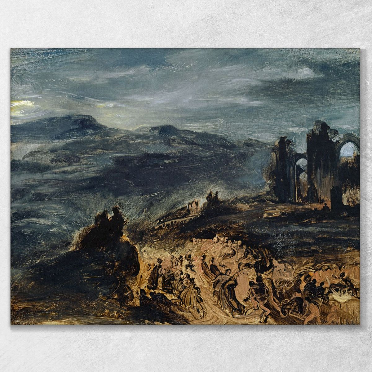 The Witches Sabbath Eugène Delacroix edx147 canvas print 