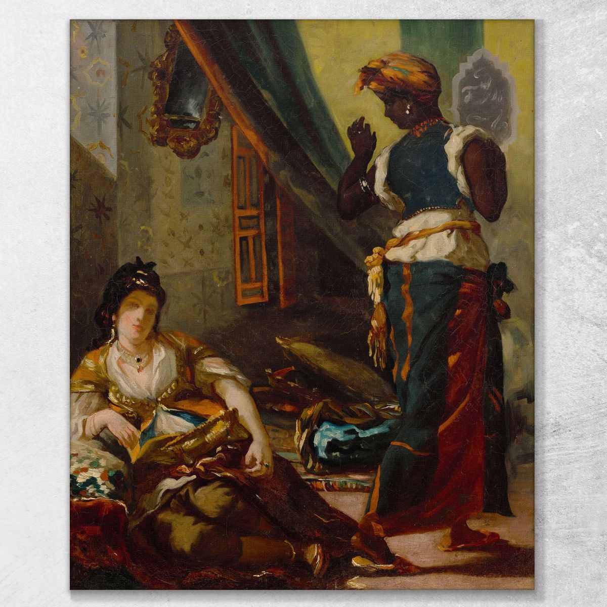 Women Of Algiers Eugène Delacroix edx157 canvas print 