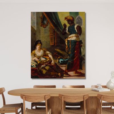 Women Of Algiers Eugène Delacroix edx157 canvas print 