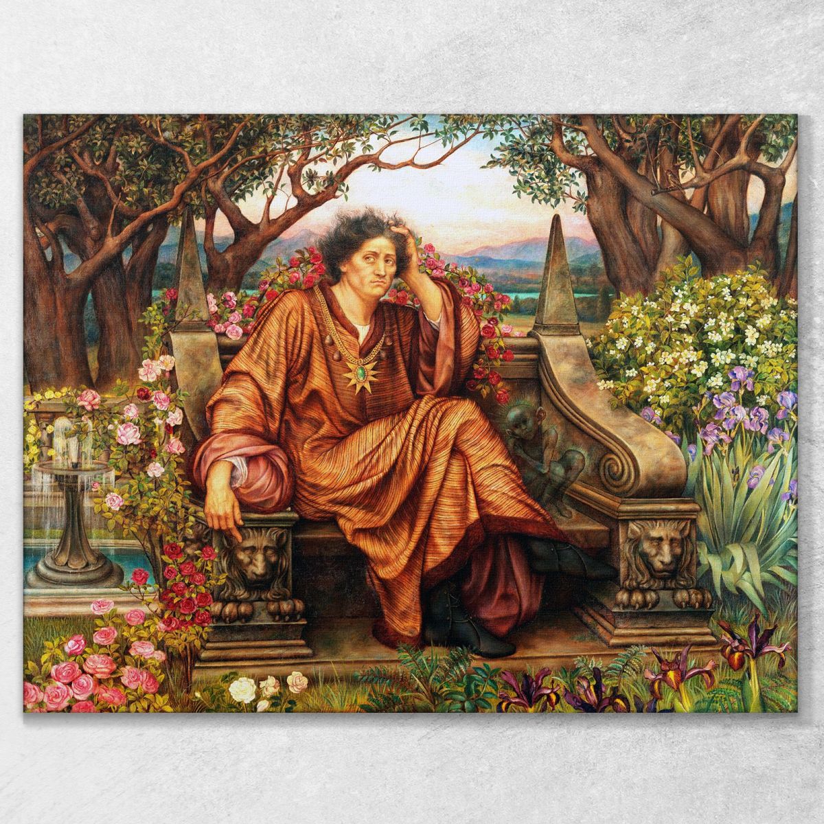 A Soul In Hell Evelyn De Morgan emg1 canvas print