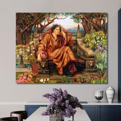 A Soul In Hell Evelyn De Morgan emg1 canvas print  A Soul In Hell Evelyn De Morgan emg1 canvas print