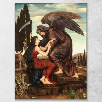 Angel Of Death Evelyn De Morgan emg2 canvas print 