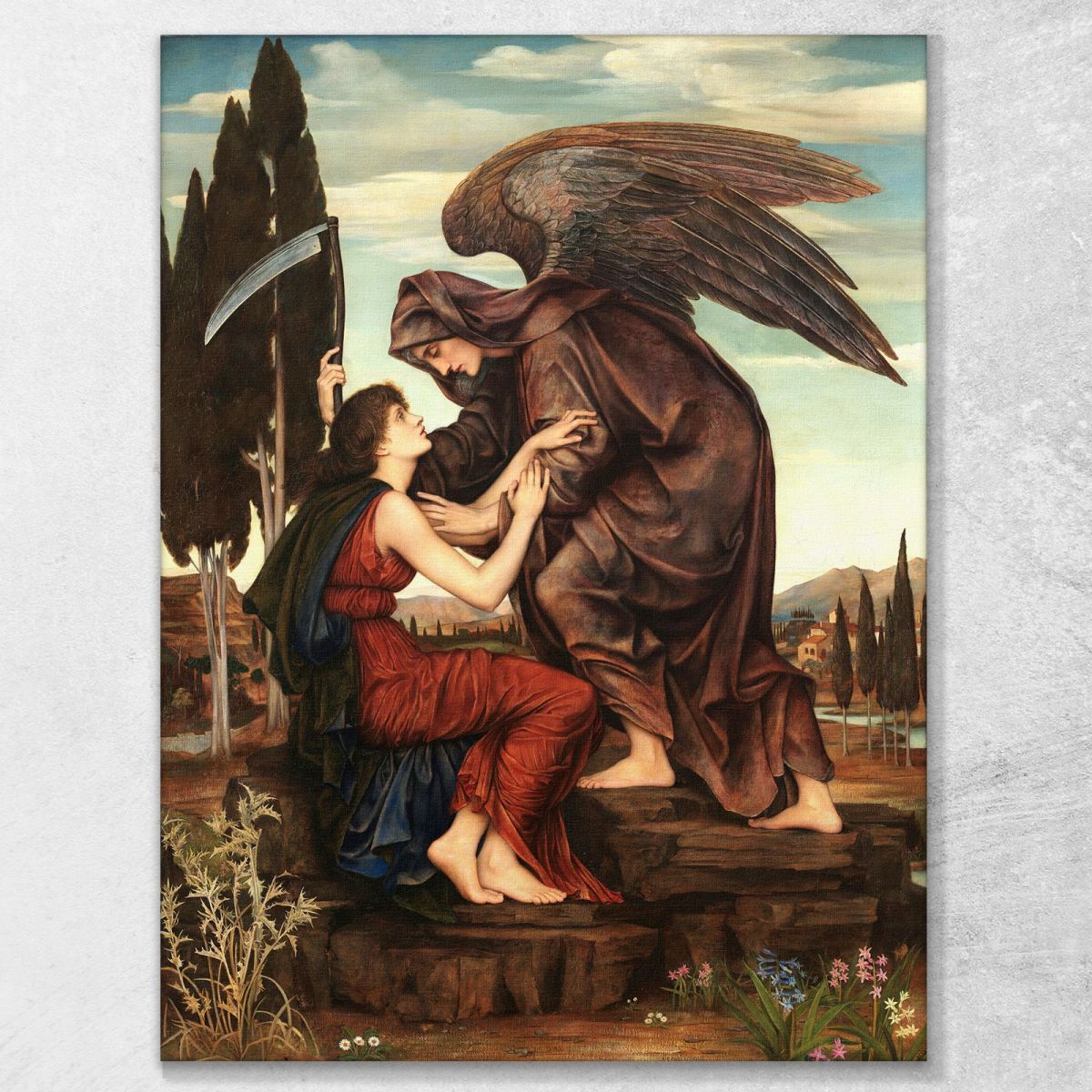 Angel Of Death Evelyn De Morgan emg2 canvas print 