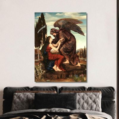 Angel Of Death Evelyn De Morgan emg2 canvas print 