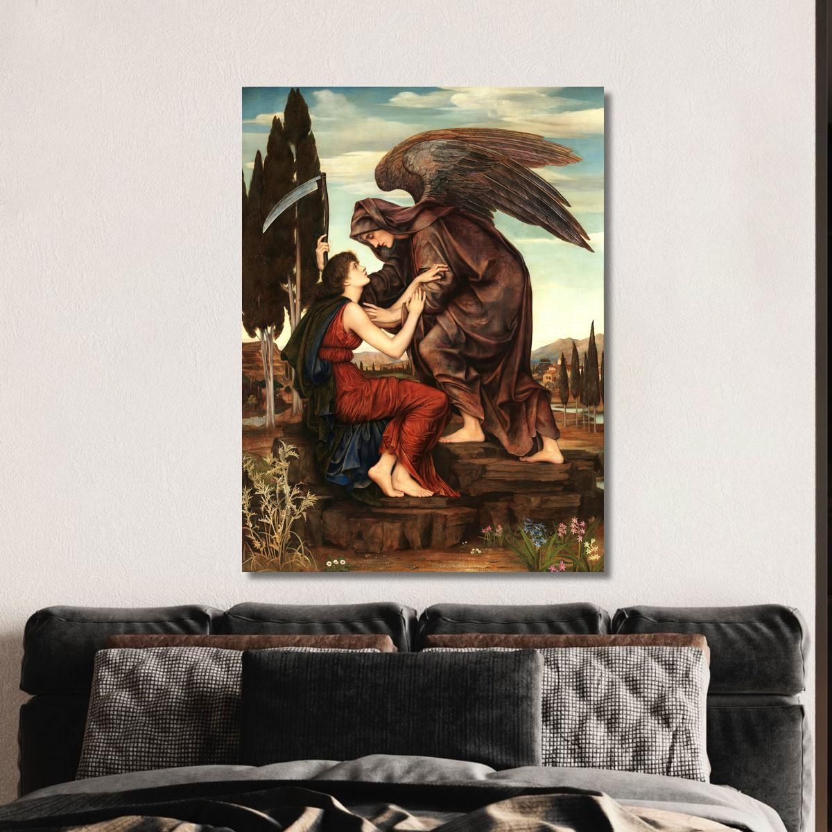 Angel Of Death Evelyn De Morgan emg2 canvas print 