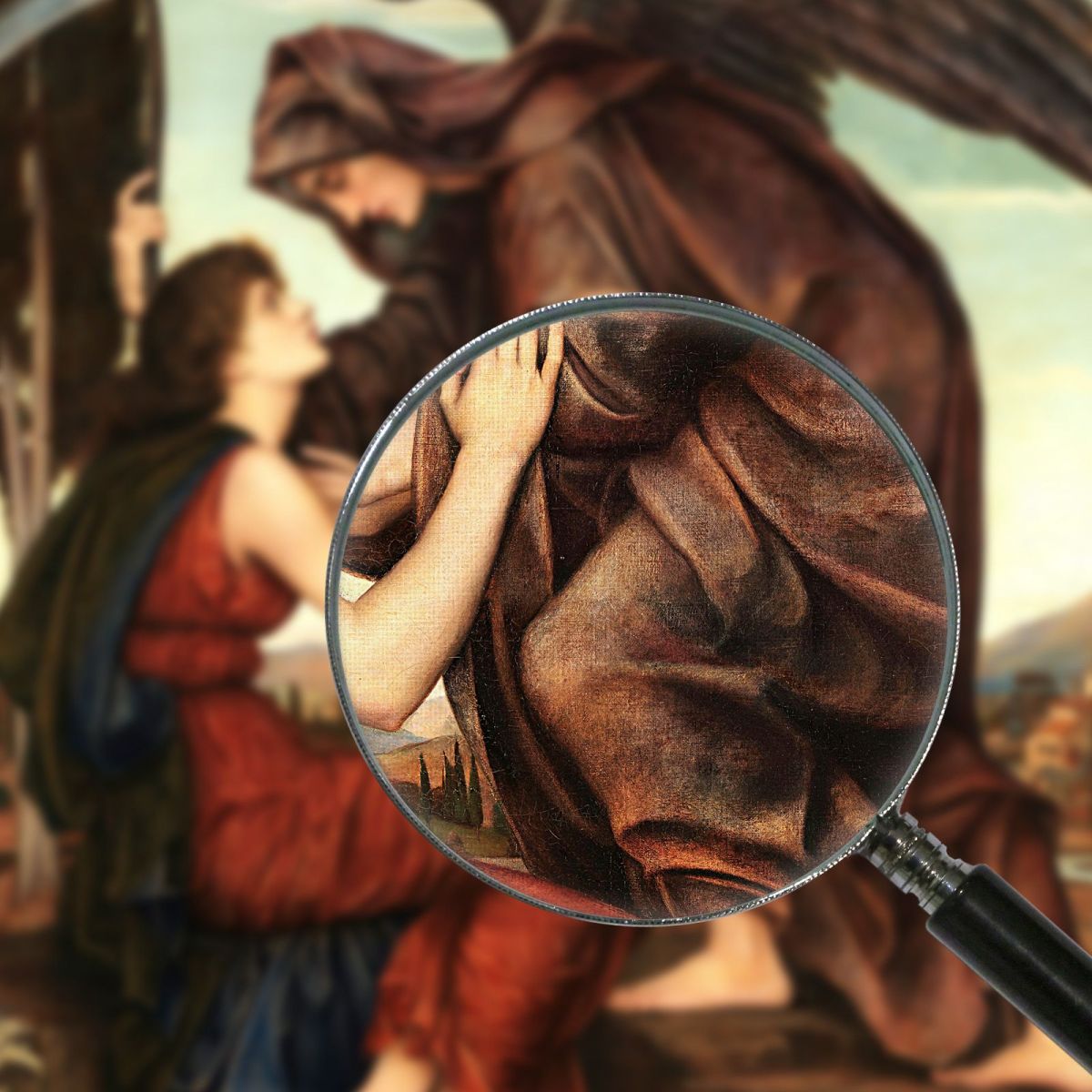 Angel Of Death Evelyn De Morgan emg2 canvas print