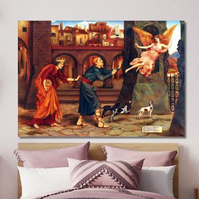 Blindness And Cupidity Chasing Joy From The City Evelyn De Morgan emg3 canvas print 