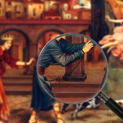 Blindness And Cupidity Chasing Joy From The City Evelyn De Morgan emg3 canvas print