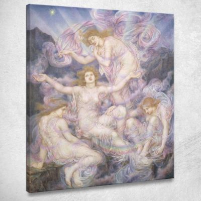 Daughters Of The Mist Evelyn De Morgan emg10 canvas print 