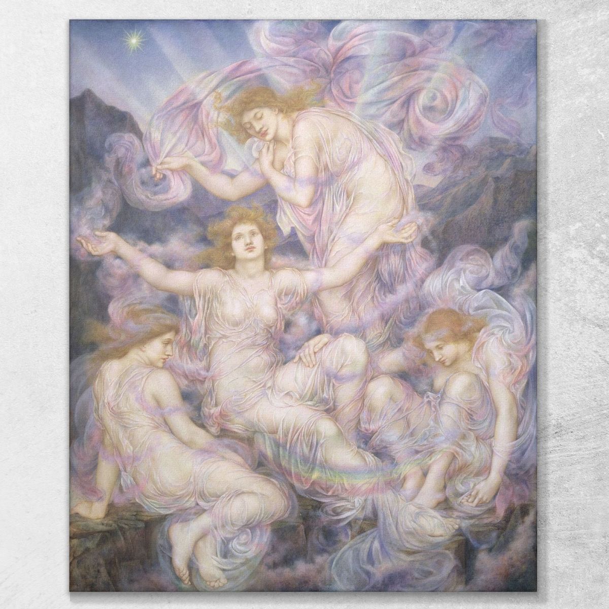 Daughters Of The Mist Evelyn De Morgan emg10 canvas print 
