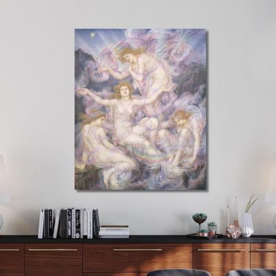 Daughters Of The Mist Evelyn De Morgan emg10 canvas print 