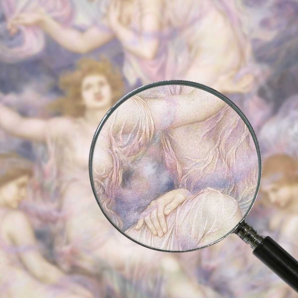 Daughters Of The Mist Evelyn De Morgan emg10 canvas print