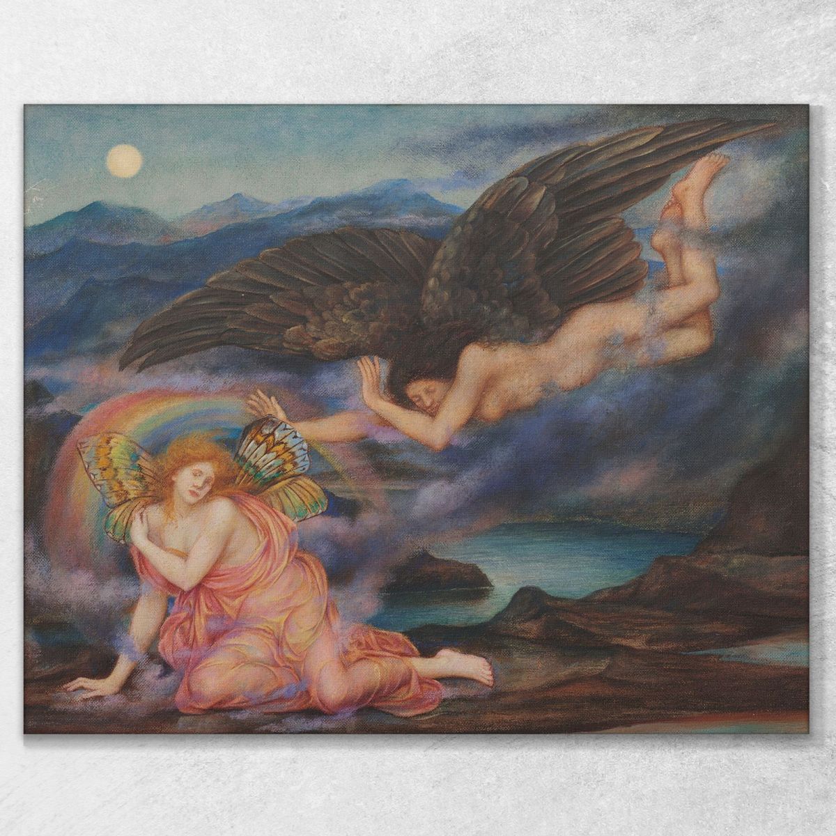 Death Of A Butterfly Evelyn De Morgan emg11 canvas print 