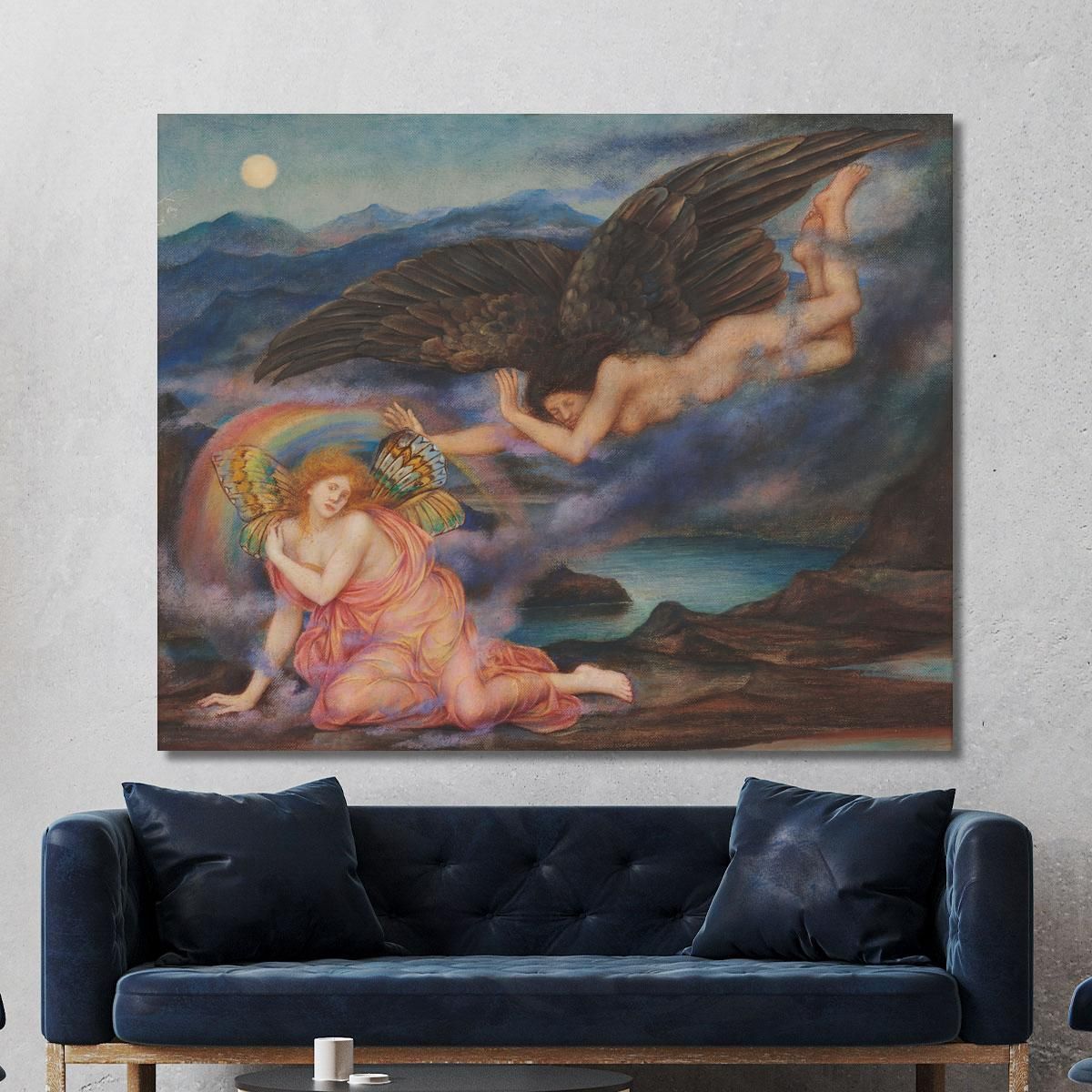 Death Of A Butterfly Evelyn De Morgan emg11 canvas print 
