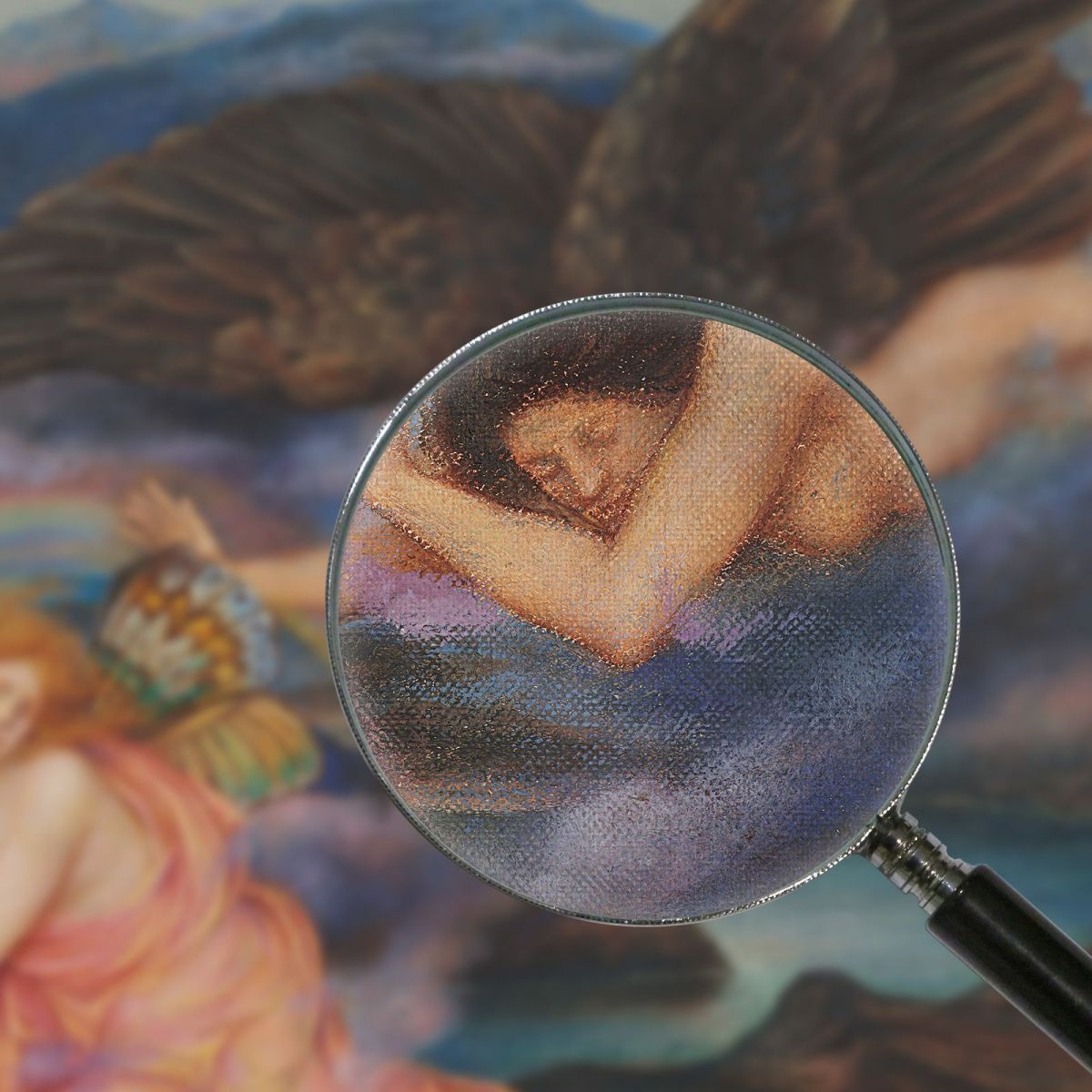 Death Of A Butterfly Evelyn De Morgan emg11 canvas print