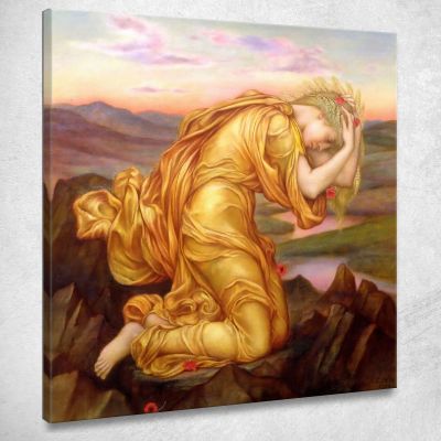 Demeter Mourning For Persephone Evelyn De Morgan emg13 canvas print 