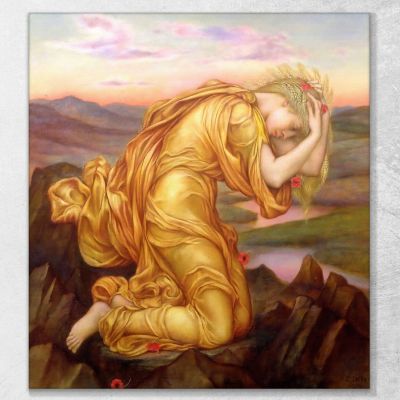 Demeter Mourning For Persephone Evelyn De Morgan emg13 canvas print 