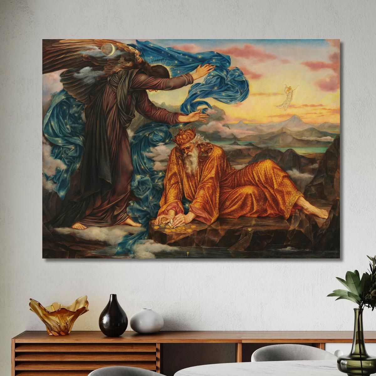 Earthbound Evelyn De Morgan emg14 canvas print 