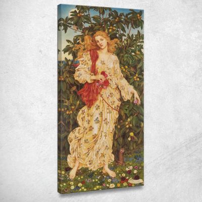 Flora Evelyn De Morgan emg16 canvas print 