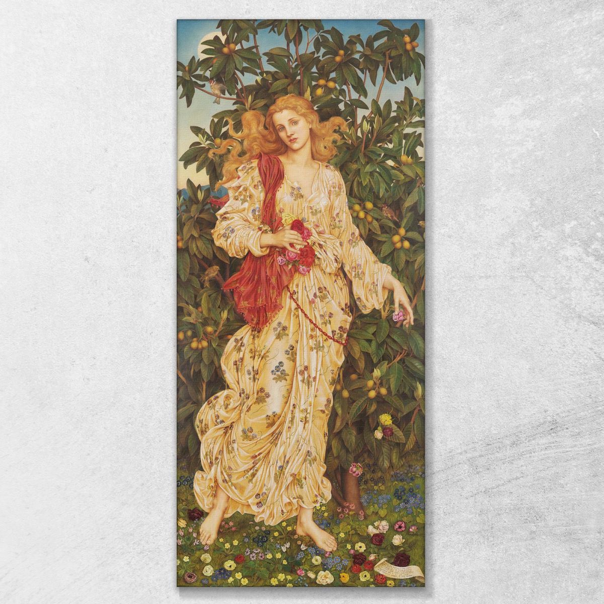 Flora Evelyn De Morgan emg16 canvas print 