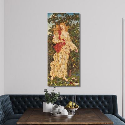 Flora Evelyn De Morgan emg16 canvas print 