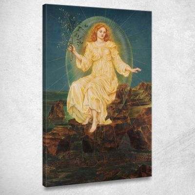 Light In The Darkness Evelyn De Morgan emg21 canvas print 