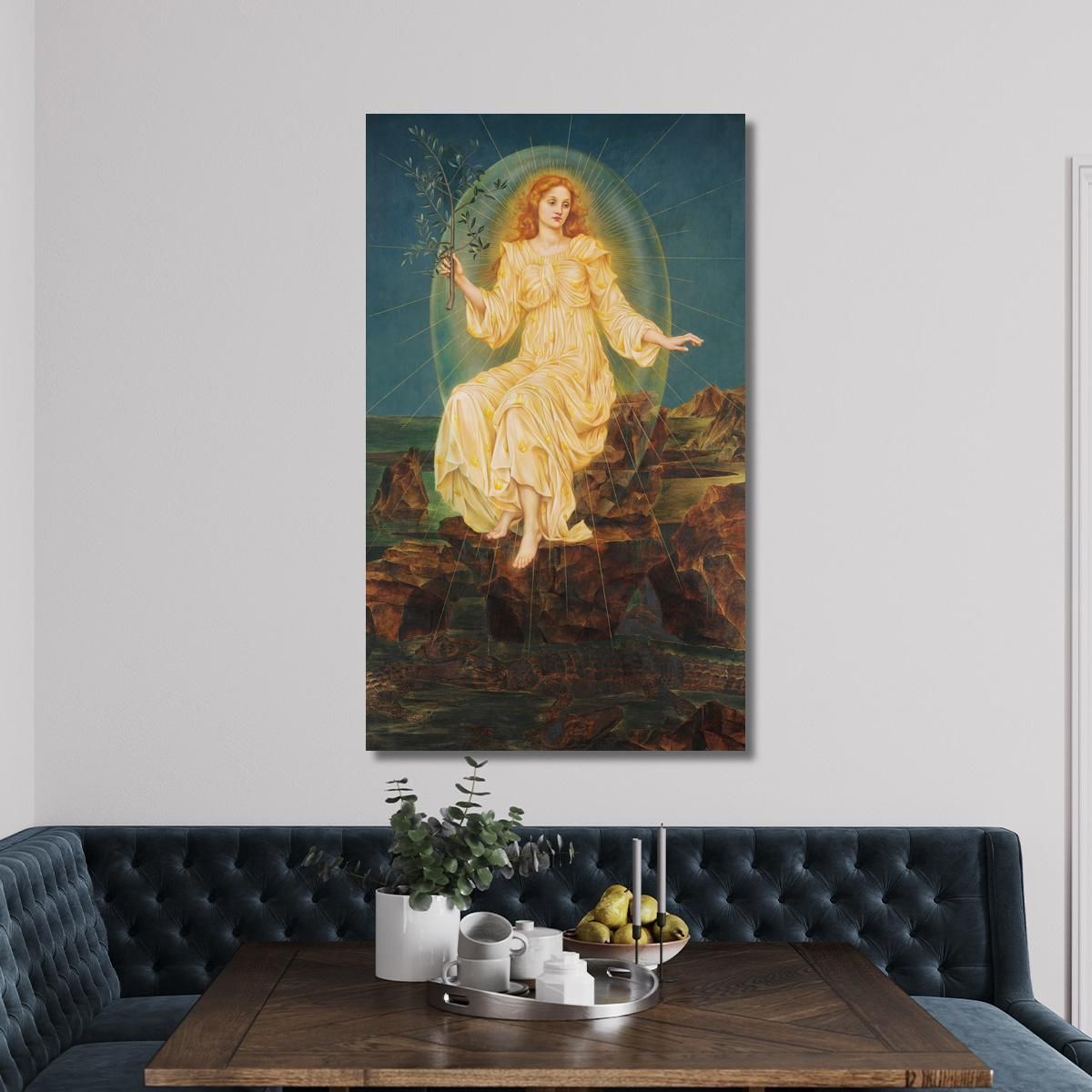 Light In The Darkness Evelyn De Morgan emg21 canvas print 