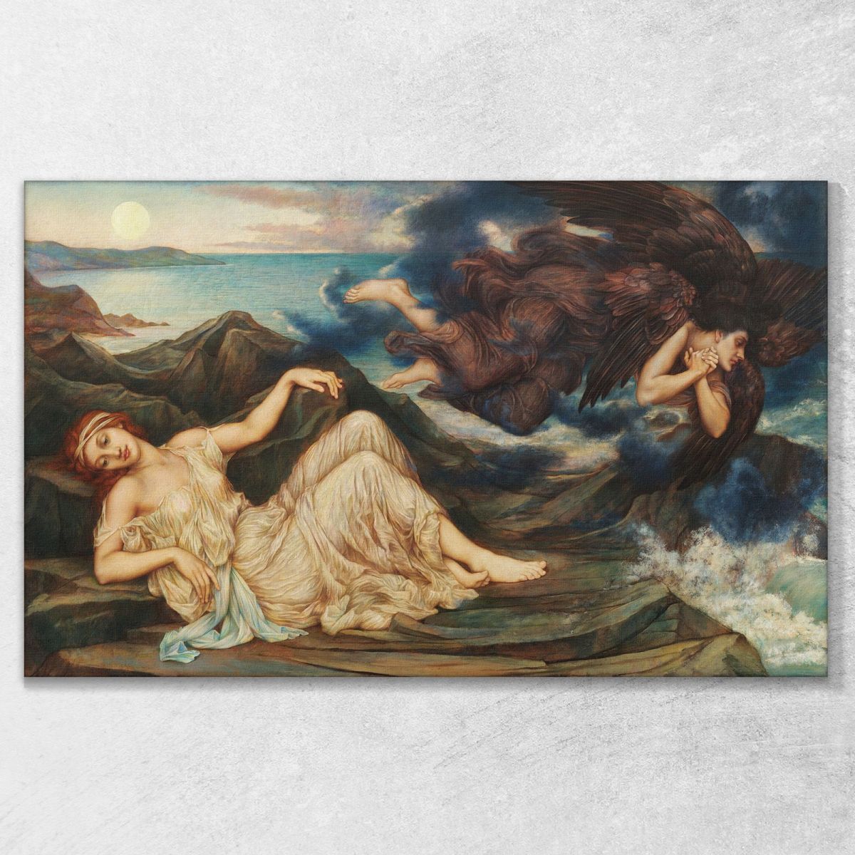 Port After Stormy Seas Evelyn De Morgan emg25 canvas print 