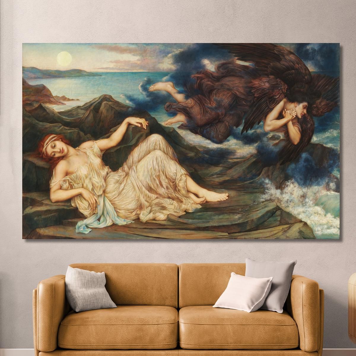 Port After Stormy Seas Evelyn De Morgan emg25 canvas print 