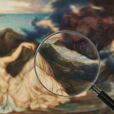 Port After Stormy Seas Evelyn De Morgan emg25 canvas print