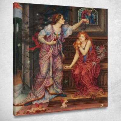 Queen Eleanor Fair Rosamund Evelyn De Morgan emg27 canvas print 