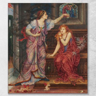 Queen Eleanor Fair Rosamund Evelyn De Morgan emg27 canvas print 