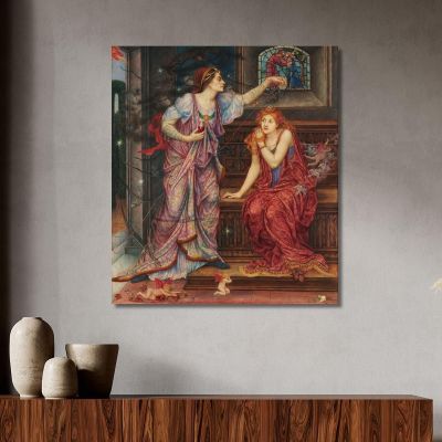 Queen Eleanor Fair Rosamund Evelyn De Morgan emg27 canvas print 