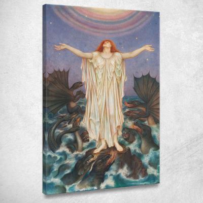 S.O.S. Evelyn De Morgan emg28 canvas print 
