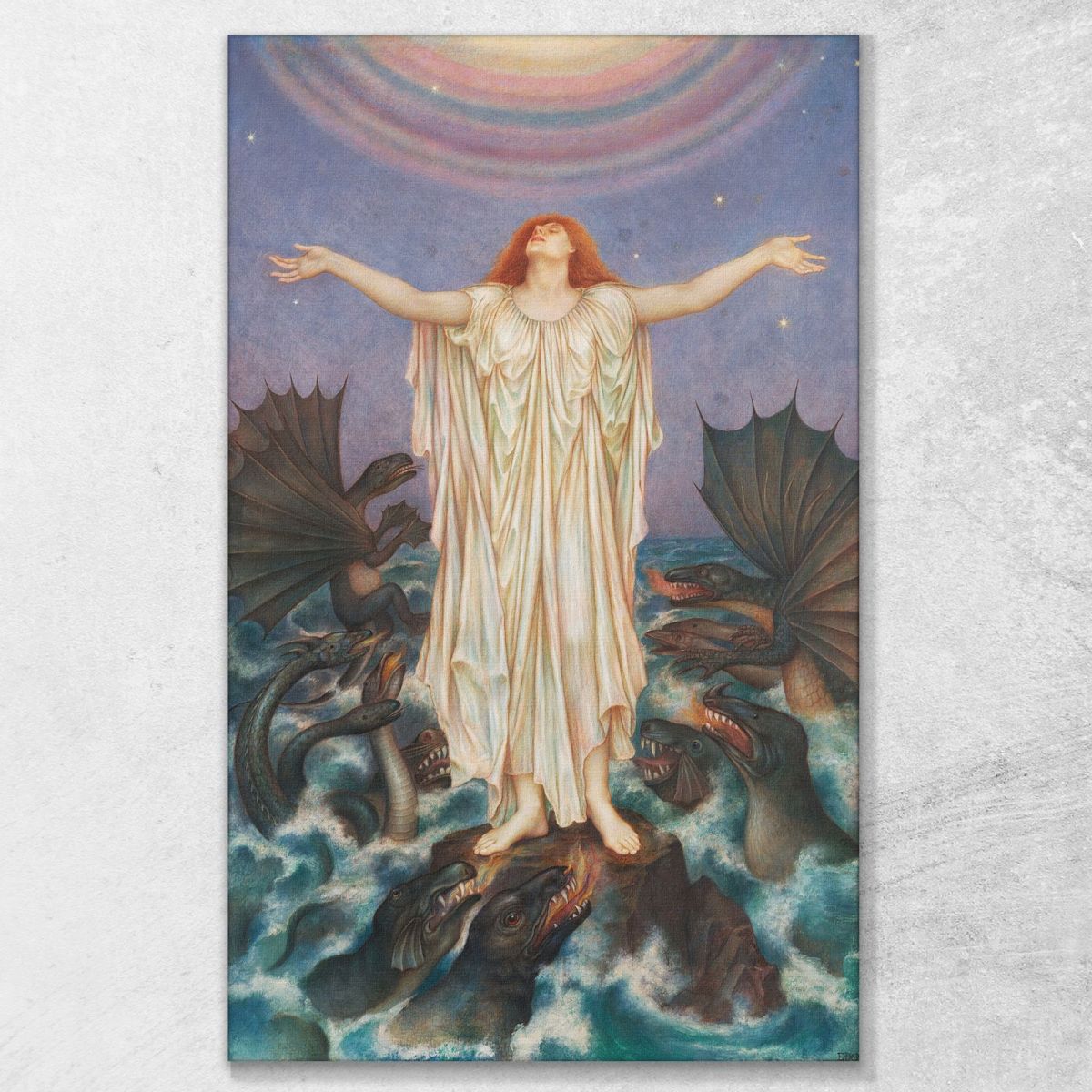 S.O.S. Evelyn De Morgan emg28 canvas print 