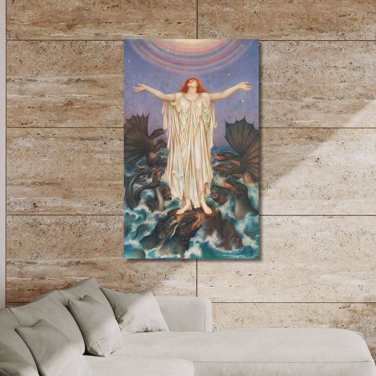 S.O.S. Evelyn De Morgan emg28 canvas print 