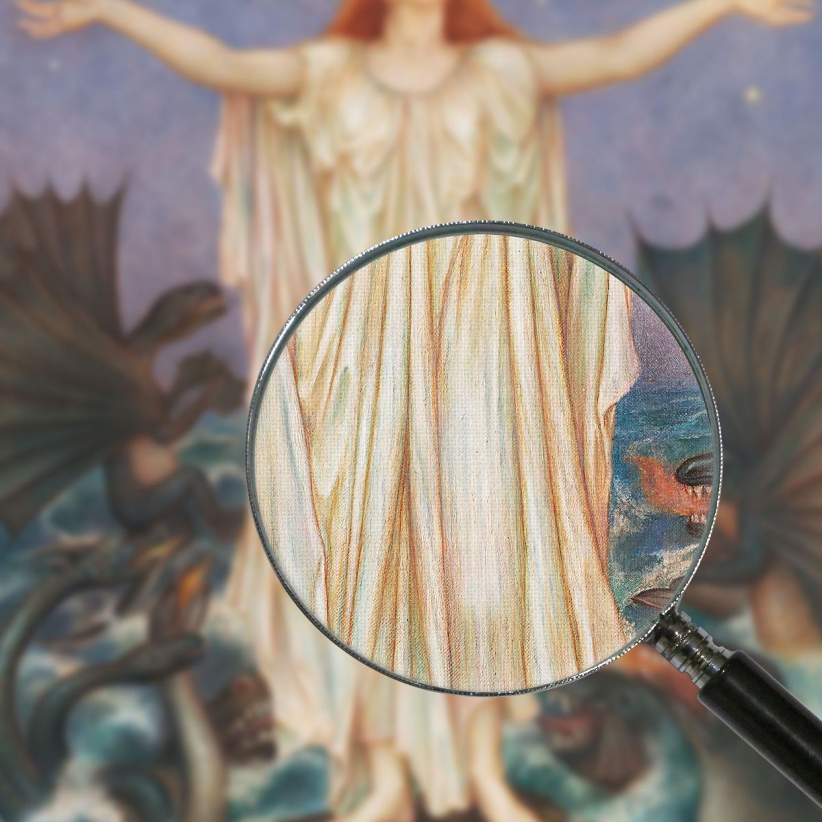 S.O.S. Evelyn De Morgan emg28 canvas print