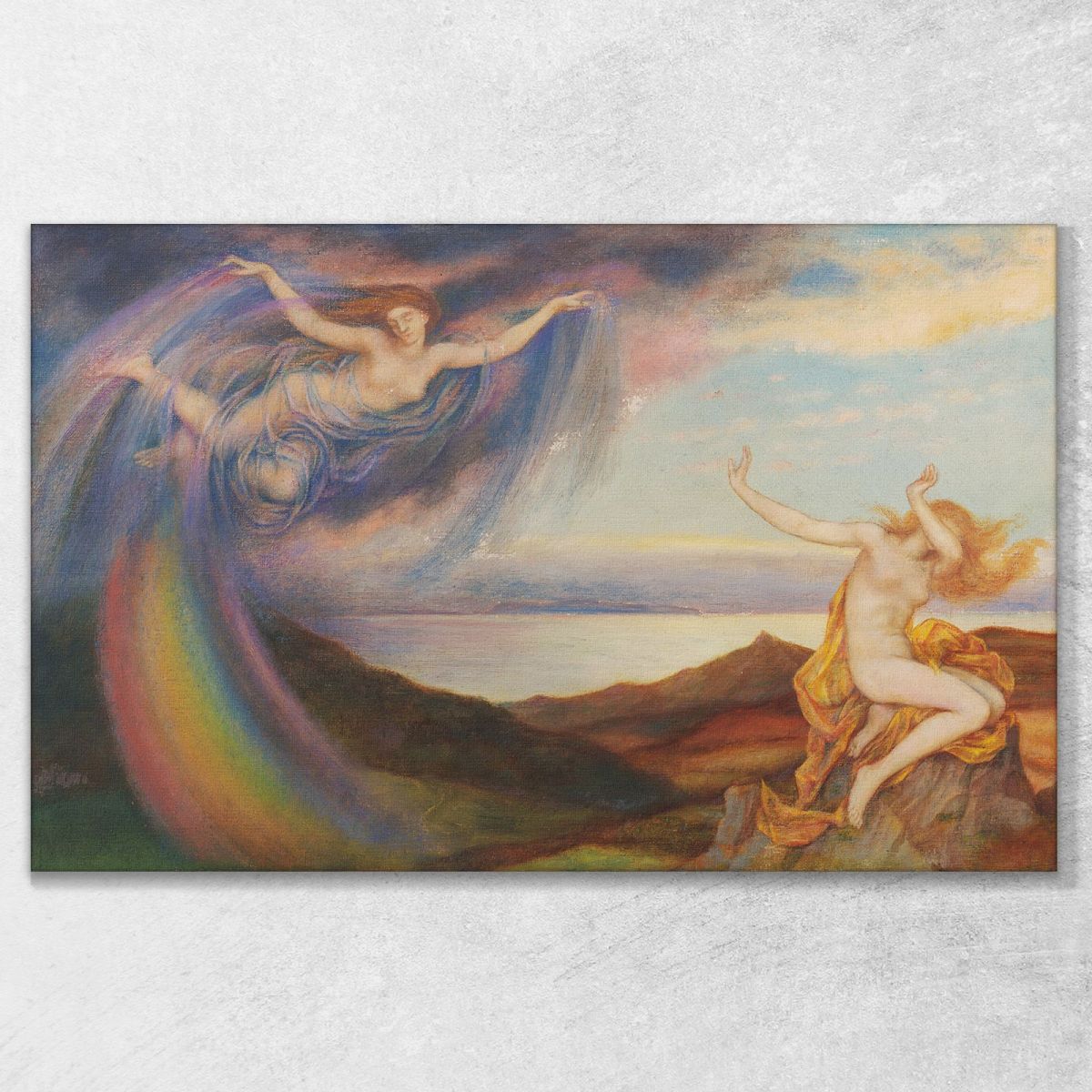 Sunbeam And Summer Shower Evelyn De Morgan emg30 canvas print 