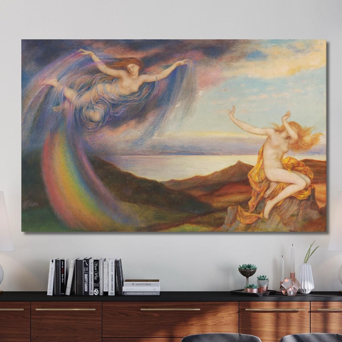 Sunbeam And Summer Shower Evelyn De Morgan emg30 canvas print 