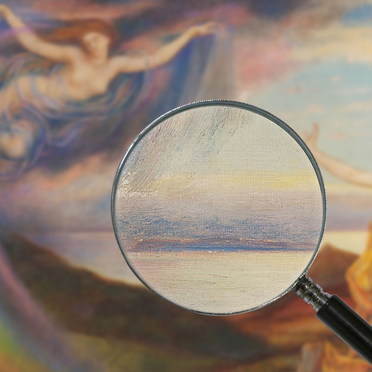 Sunbeam And Summer Shower Evelyn De Morgan emg30 canvas print