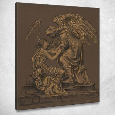 The Angel Of Death Evelyn De Morgan emg32 canvas print 