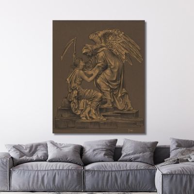 The Angel Of Death Evelyn De Morgan emg32 canvas print 
