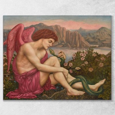 The Angel With The Serpent Evelyn De Morgan emg33 canvas print 