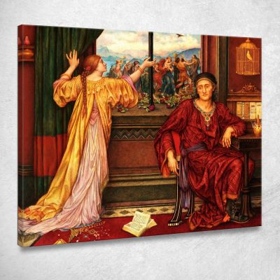 The Gilded Cage Evelyn De Morgan emg40 canvas print 