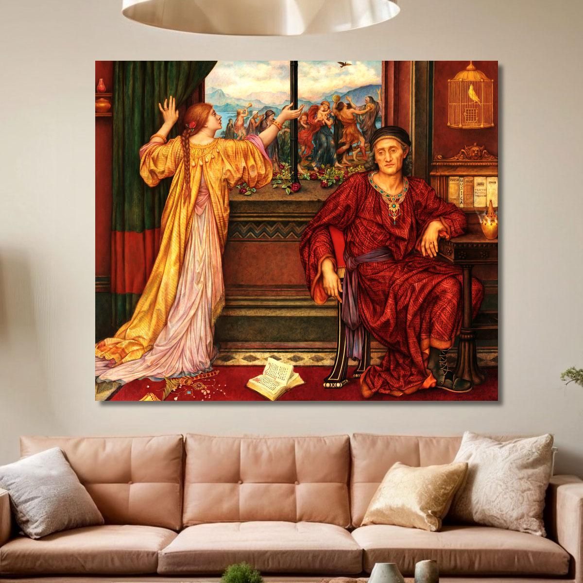 The Gilded Cage Evelyn De Morgan emg40 canvas print 